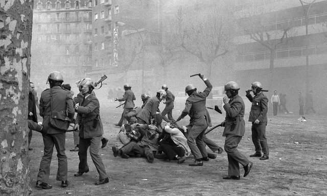 Manifestacions a Barcelona, l'1 i el 8 de febrer de 1976.