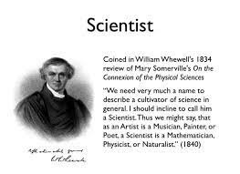 Invented the Word Scientist