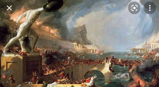 La caída del imperio romano. (Edad media)