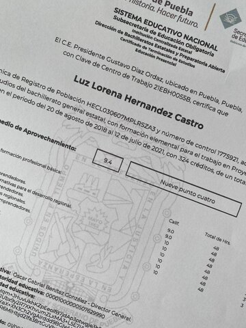 Obtuve 9.4 como promedio general