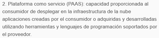 Modelos de entrega de la nube