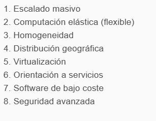 Características comunes a los modelos de nubes
