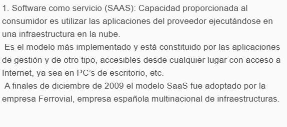 Modelos de entrega de la nube