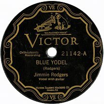 Jimmie Rodgers records "Blue Yodel #1"