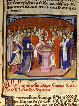 Illuminated Manuscript: Charles VI of France