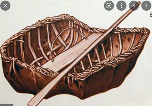 Canoas primitivas. Utilización de la fuerza de los ríos