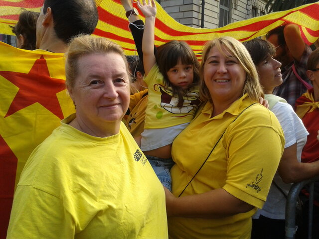 Manifestació per la independencia de Catalunya