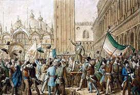 Insurrecciones en Venecia (proclamación de la República)