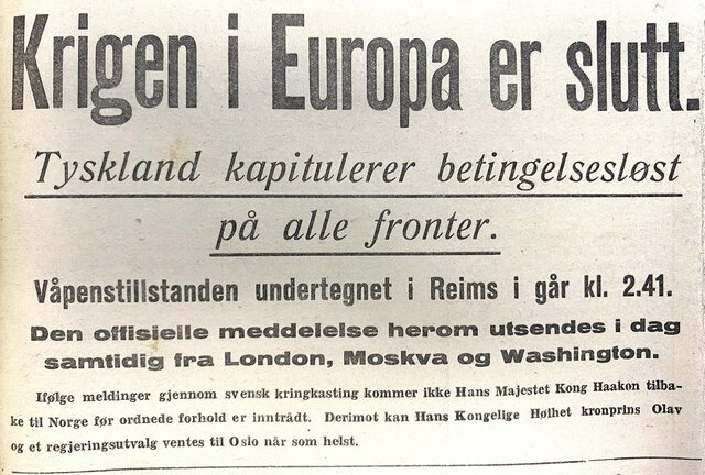 Tyskland kapitulerer ubetinget