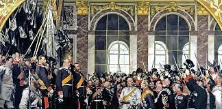 Proclamación del II Reich y de Guillermo I como emperador.