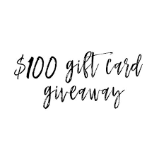 $100 gift card giveaway!