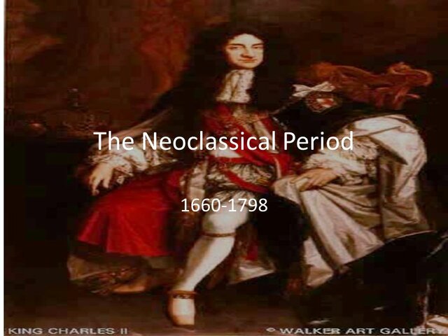 The Neoclassical Period