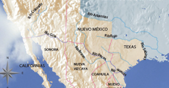 En 1845 Texas se une a los Estados Unidos.