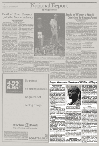 Tupac Shakur is accused of shooting 2 off duty cops