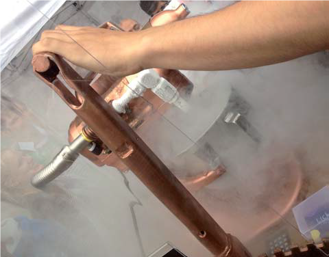 Elaboración de helados en nitrógeno líquido