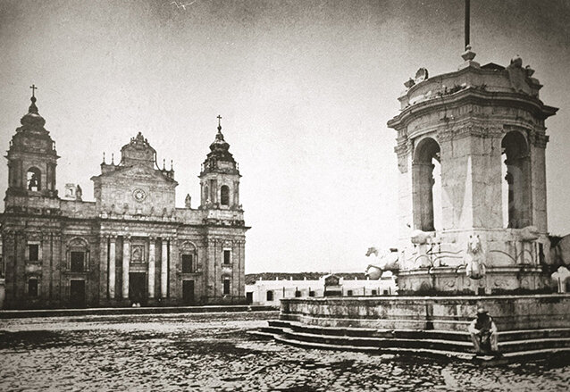 Colocación de la primera piedra de la Catedral