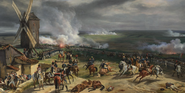 French cannons drive back Prussians at Valmy