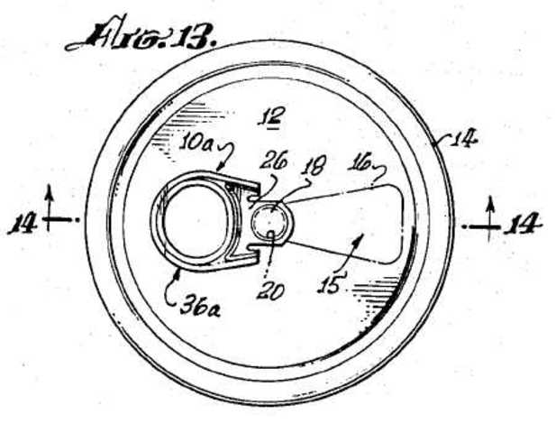 1963 Obtained First Patent for a Pull-Tab Can
