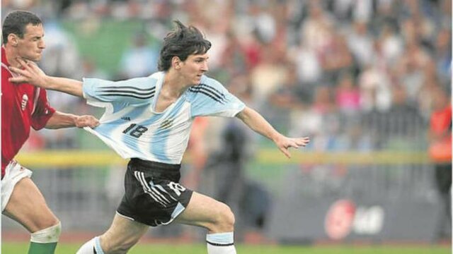 Messi  debuts in Argentina