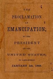 Lincoln Makes the Emancipation Proclamation