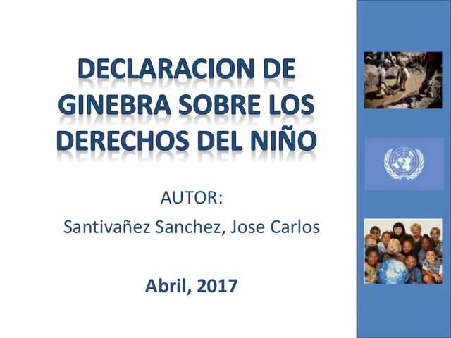 Declaración de Ginebra sobre los derechos del niño