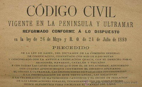 Reforma del Codi Civil el 1889