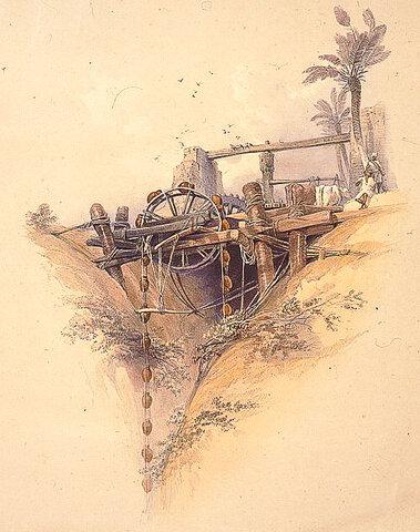 RUEDA DE ARCADUCES PARA EXTRAER AGUA