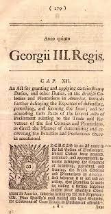 Stamp act 1765