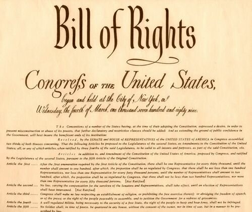 The Constitution and The Bill of Rights
