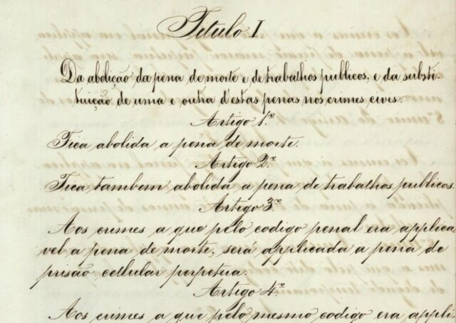 Abolição da pena de morte para os crimes civis