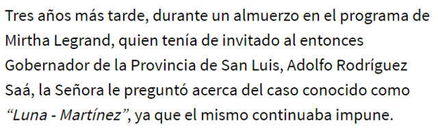 ADOLFO RODRIGUEZ SAA, ALMUERZO CON MIRTHA LEGRAND