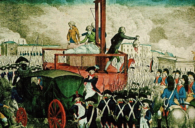 Louis XVI and his wife executed