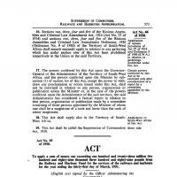 The Suppression of Communism Act