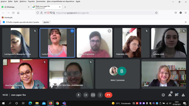 Reunião de Apresentação da nova Docente Supervisora do PIBID.