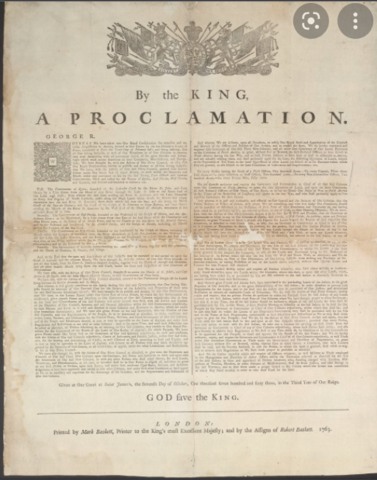 The Proclamation of 1763