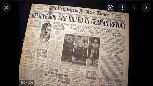 Night of the Long Knives” in Germany - purpose