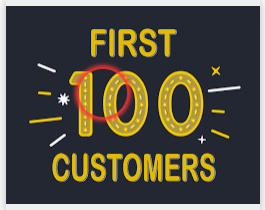 free coffee for first 100 customers