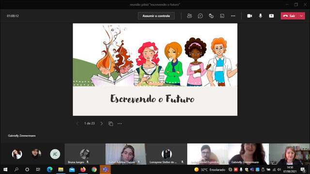 Reunião Pibidianos - Apresentação Curso Escrevendo o Futuro