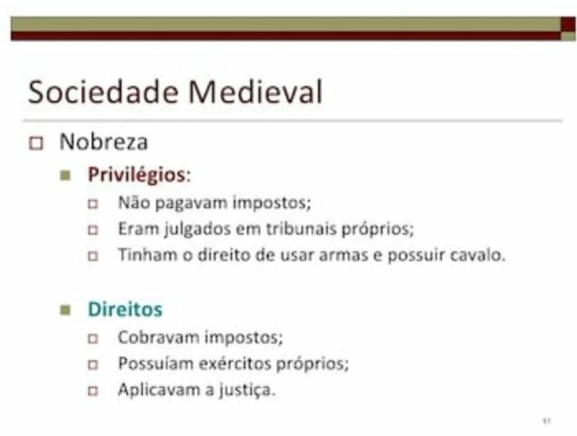 privilégios e direitos da nobreza e do clero
