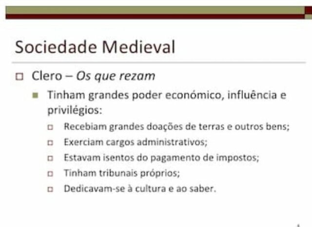 características da nobreza