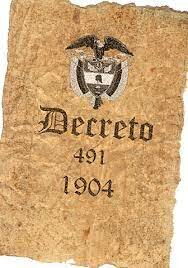 Decreto 491 – 1904  Creación del Ministerio de Instrucción Pública – Reglamentación de la ley 89 1903