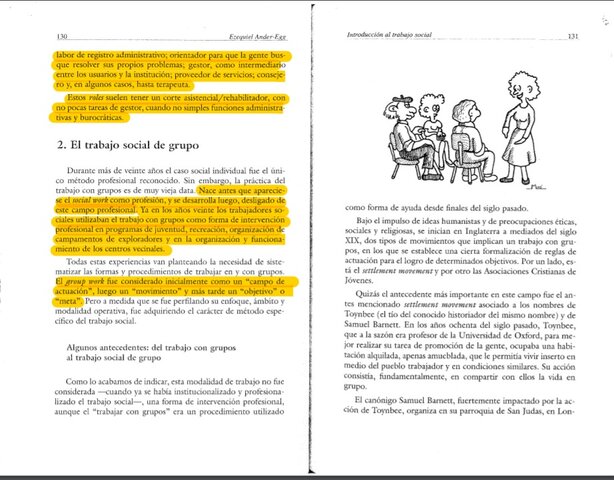 Orígenes de los métodos clásicos del trabajo social, Ander Egg