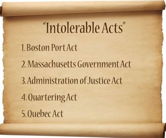 Intolerable Acts