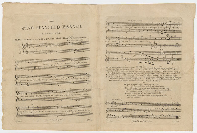 Star Spangled Banner Written