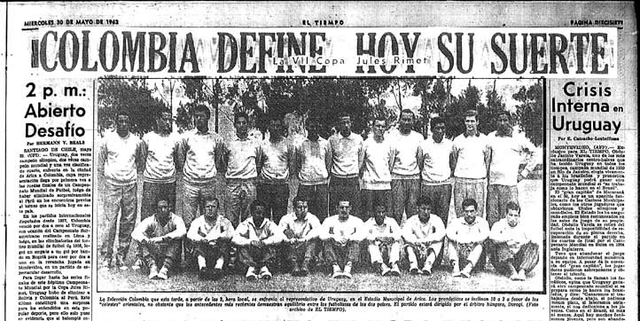 La primera participación de Colombia en un mundial