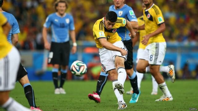 James hace el mejor gol de el mundial 2014