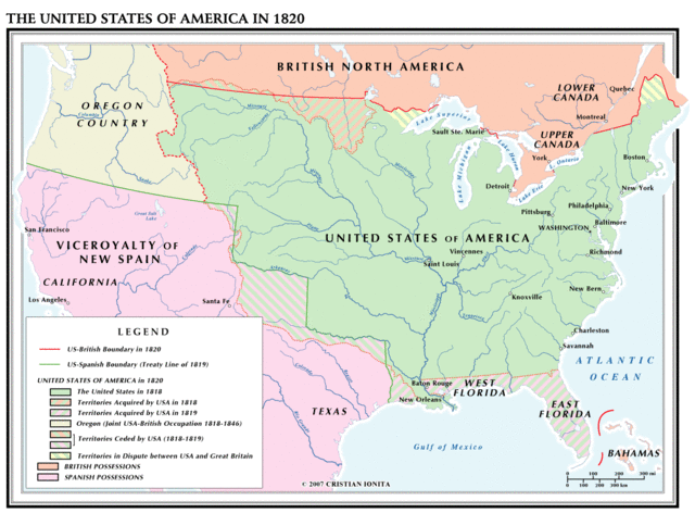 1820's America