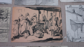 Timeline: Наброски и зарисовки известных художников эпохи возрождения.