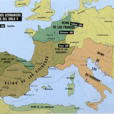 Timeline: L'INICI DE L'EDAT MITJANA. GERMÀNICS I BIZANTINS