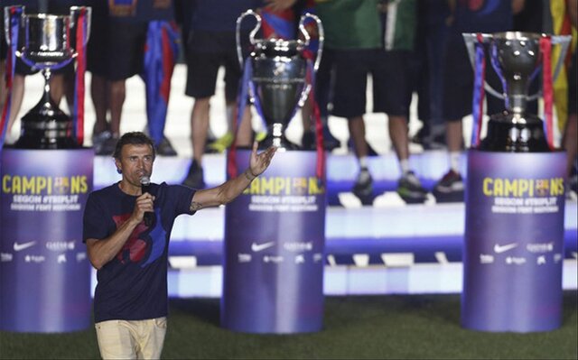 El barça guanya un triplet cosa que el Madrid no ho ha fet